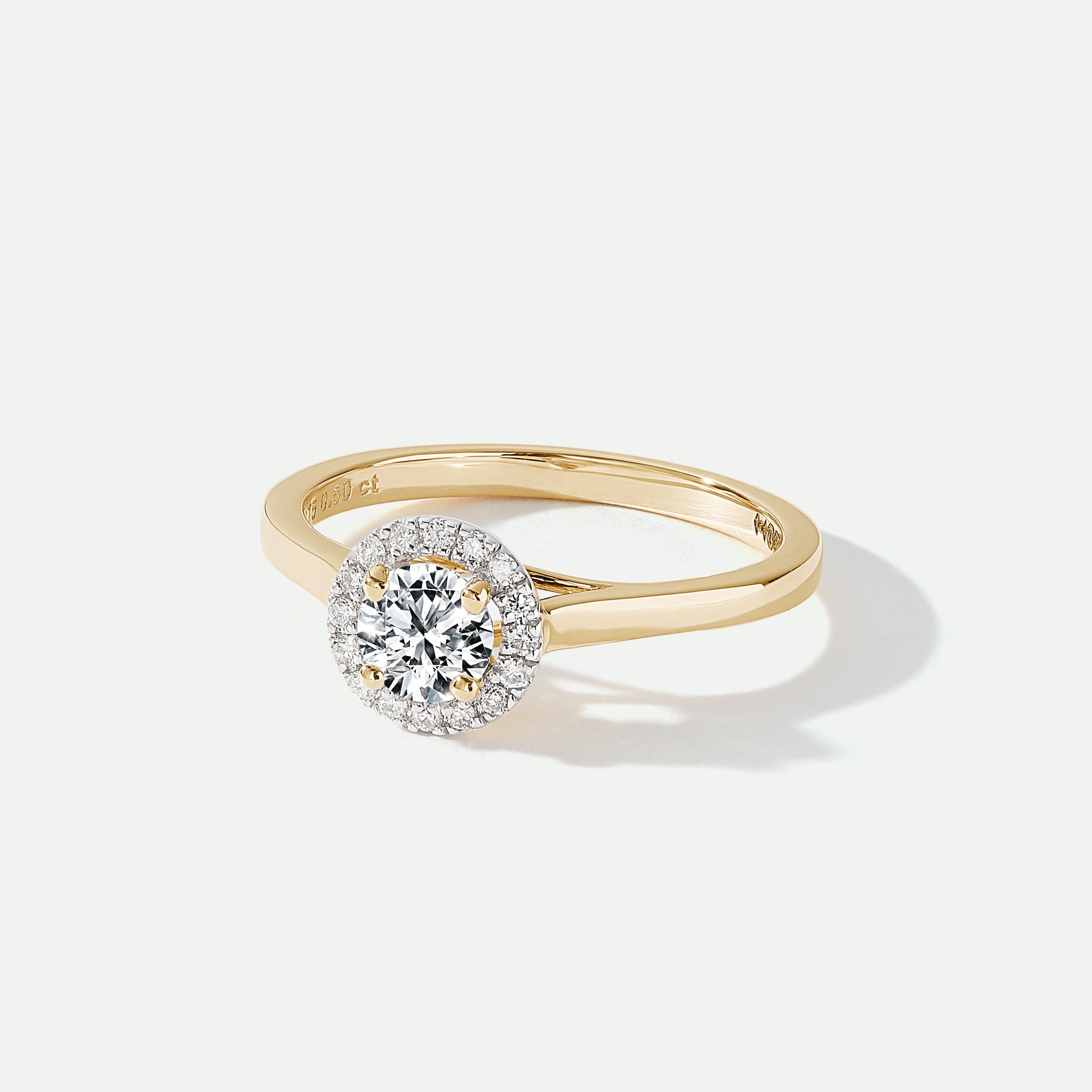 Creative Brilliance | Ida 9ct Yellow Gold 0.50ct tw Lab Grown Diamond Ring