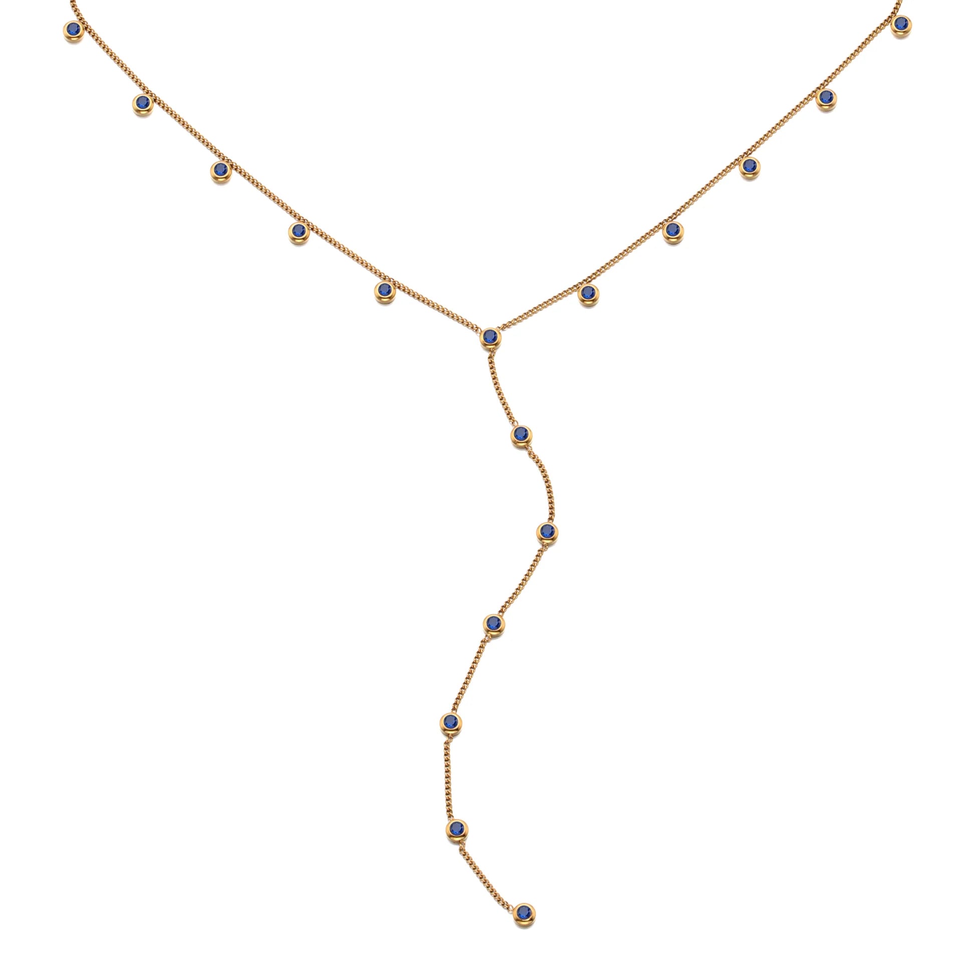 Bijoux De Mimi | India Droplet Necklace Gold & Turquoise