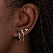 Scream Pretty | Hannah Martin Chained Pearl Earrings