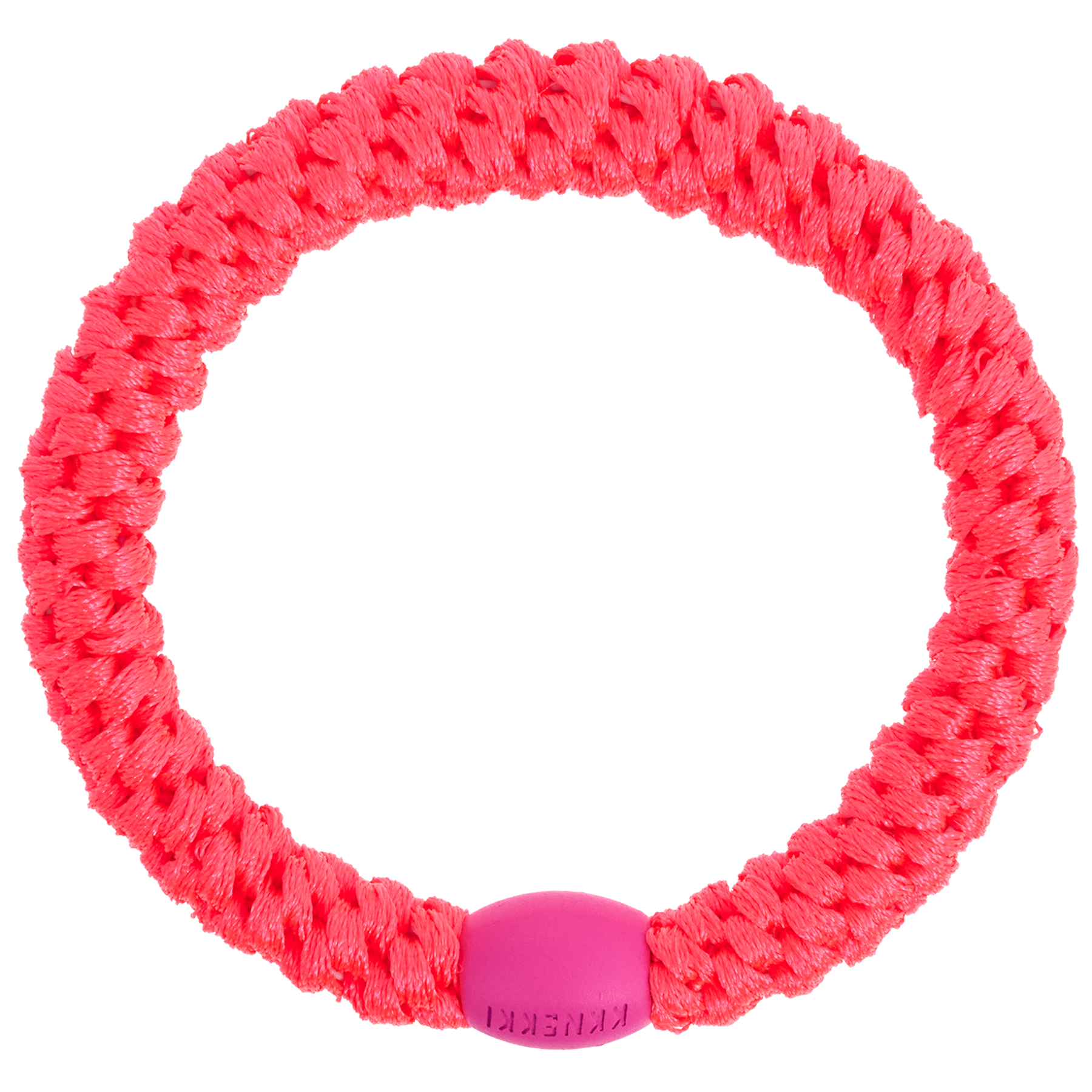 KKNEKKI | Single Hair Tie - Neon Pink