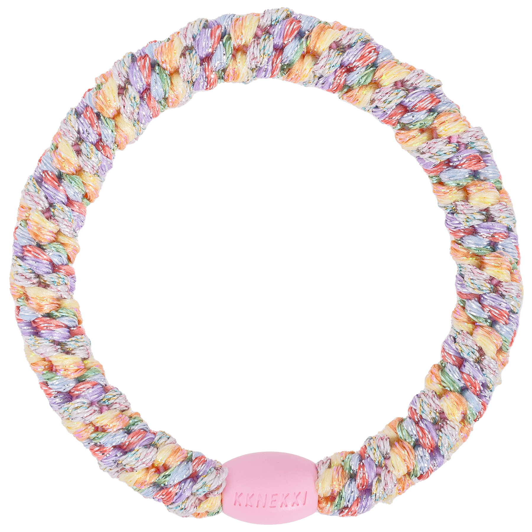 KKNEKKI | Single Hair Tie - Pastel Circus Glitter