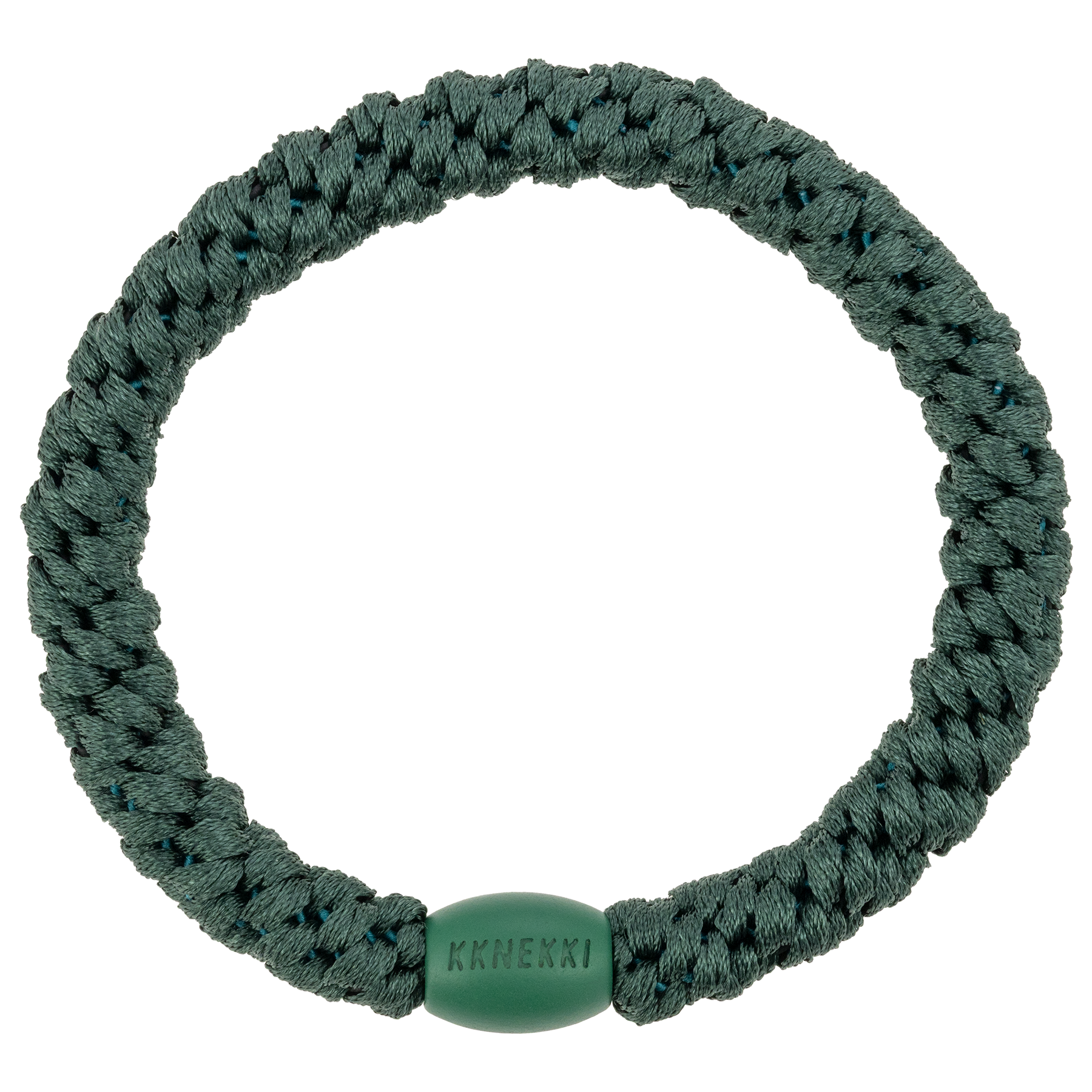 KKNEKKI | Single Hair Tie - Peacock Blue