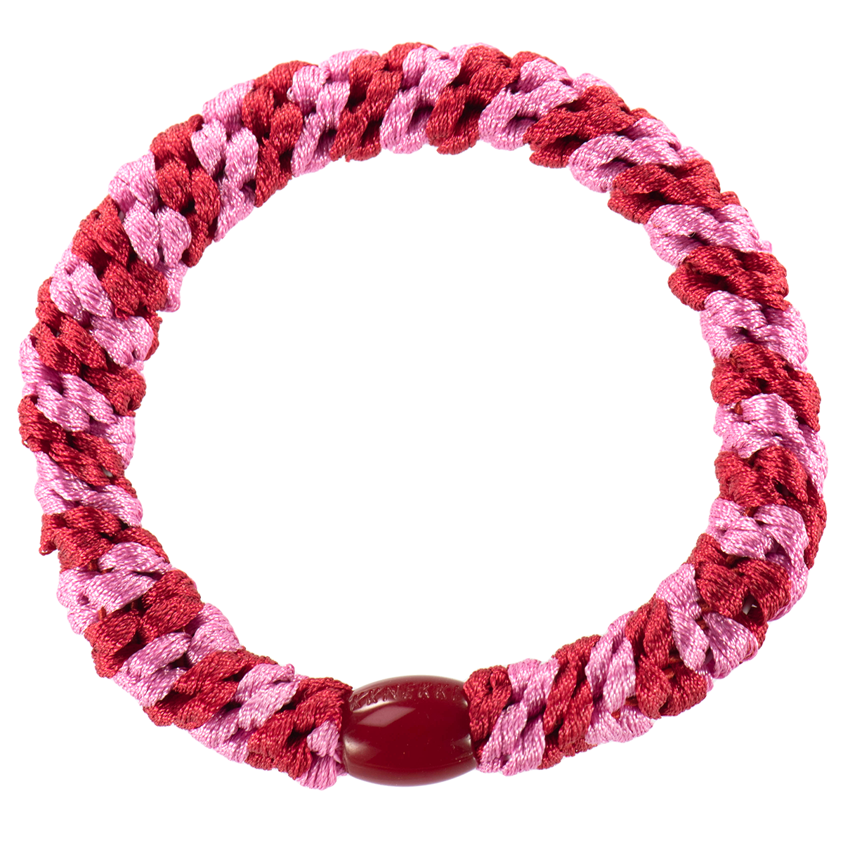KKNEKKI | Single Hair Tie - Bubblegum Stripe