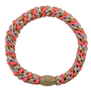KKNEKKI | Single Hair Tie - Nougat Neon Pink