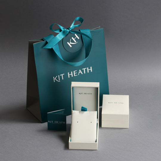 Kit Heath |  Desire precious heart Topaz hoops