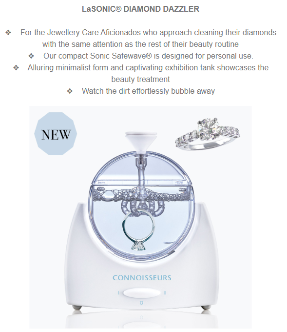 Connoisseurs | Sonic Diamond Cleaner