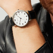 Bering |  Titanium Collection 40mm Leather Watch