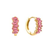 Bijoux De Mimi | Lola Pink Huggie Earrings