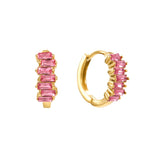 Bijoux De Mimi | Lola Pink Huggie Earrings