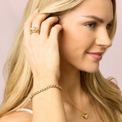 Bijoux De Mimi | Tomi Crystal Gold Tennis Bracelet
