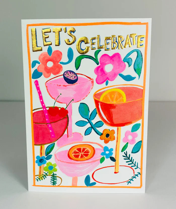 'Let's Celebrate' Greetings Card- Paper Salad