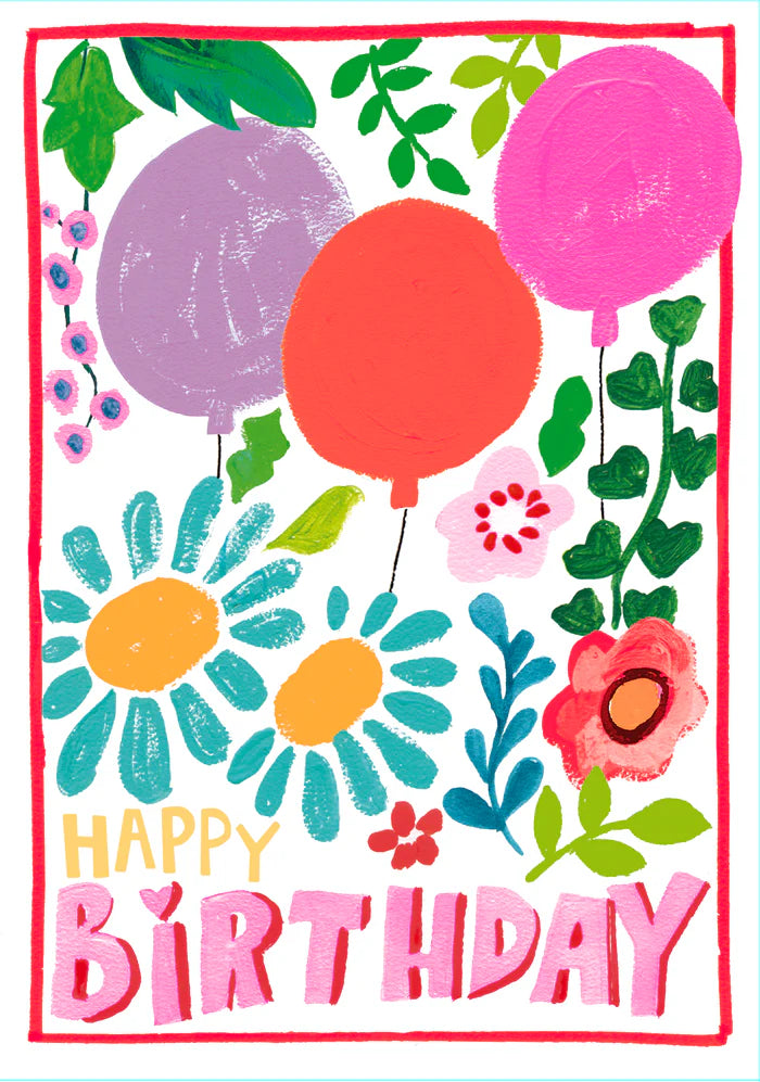 'Balloons' Birthday Card- Paper Salad