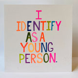 Young Person Plain Card - Paper Salad