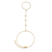 Bijoux De Mimi | Madeleine Gold Crystal Hand Chain