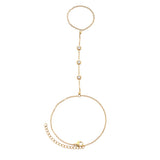 Bijoux De Mimi | Madeleine Gold Crystal Hand Chain
