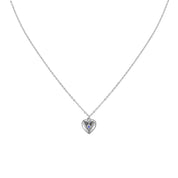 Bijoux De Mimi | Megan Blue Silver heart Pendant Necklace
