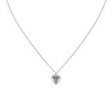 Bijoux De Mimi | Megan Blue Silver heart Pendant Necklace