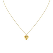 Bijoux De Mimi | Megan Crystal Gold heart Pendant Necklace