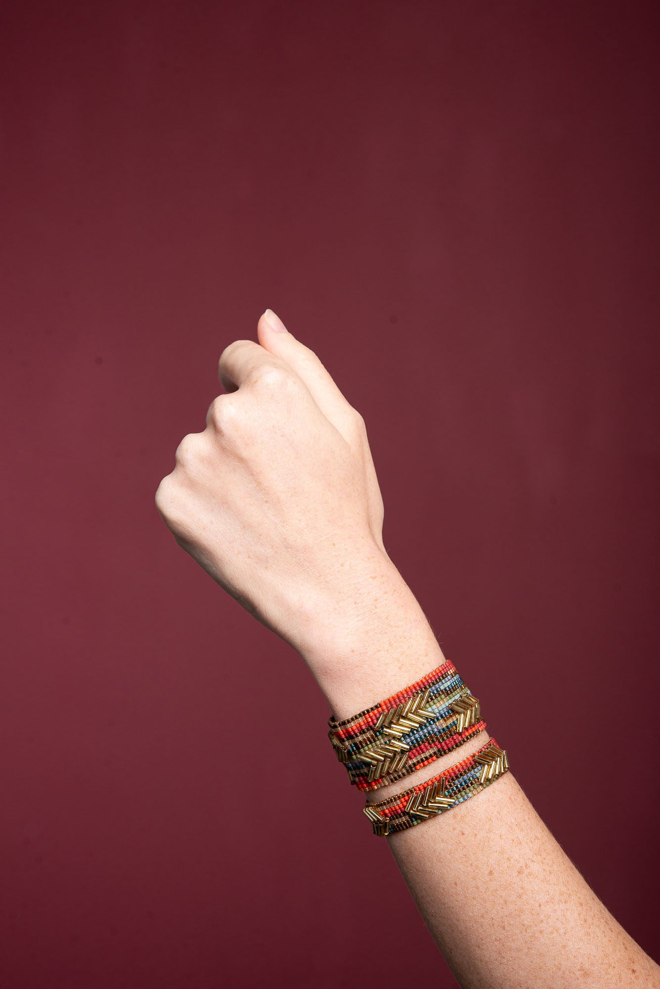 Mishky | Chevron Multicolour Medium Bracelet