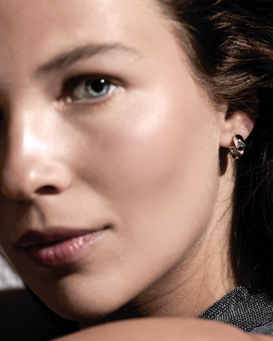 Kit Heath | Glint Geo Wide Hinged Earrings