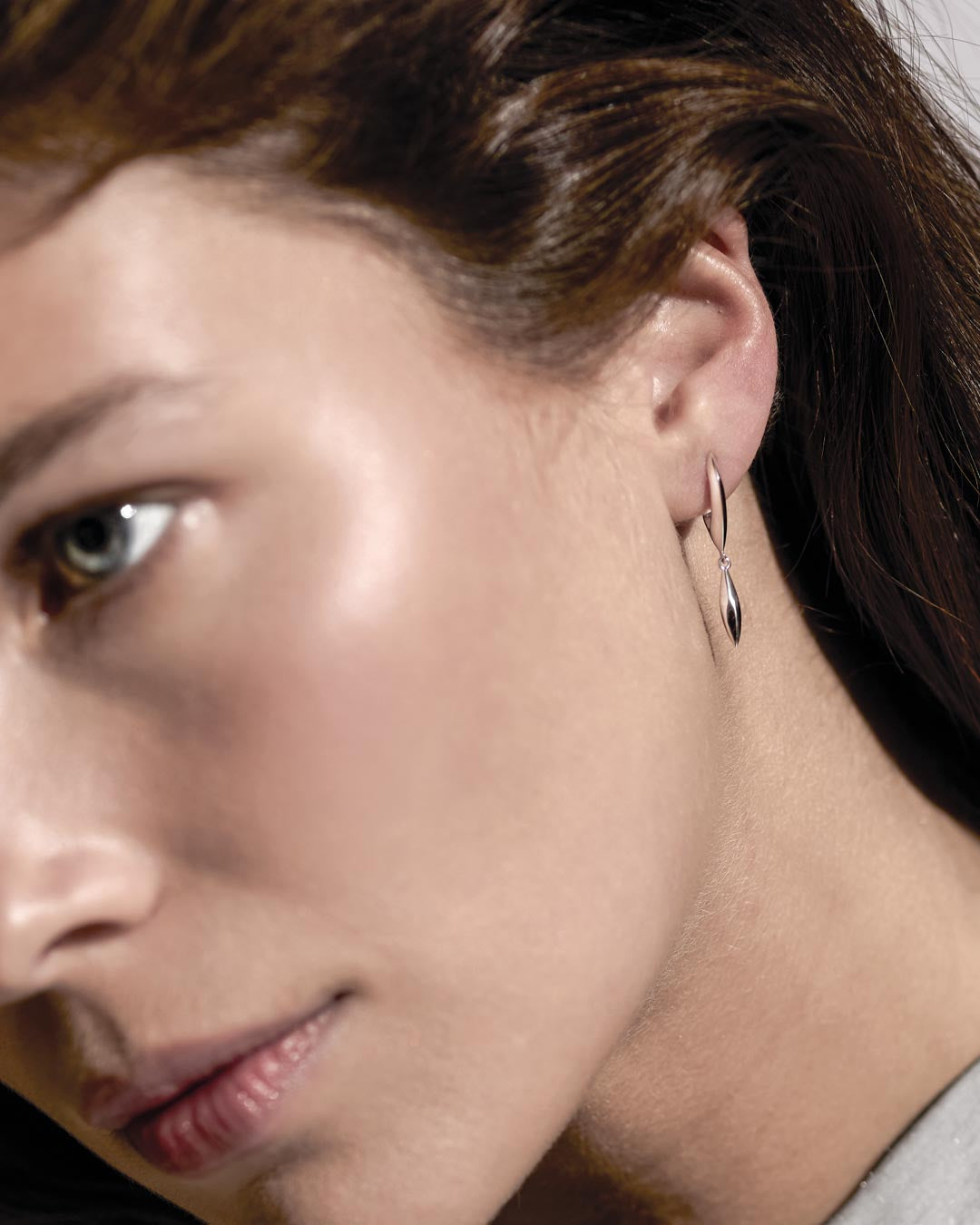 Kit Heath | Glint Tapered Hinged Hoop Earrings