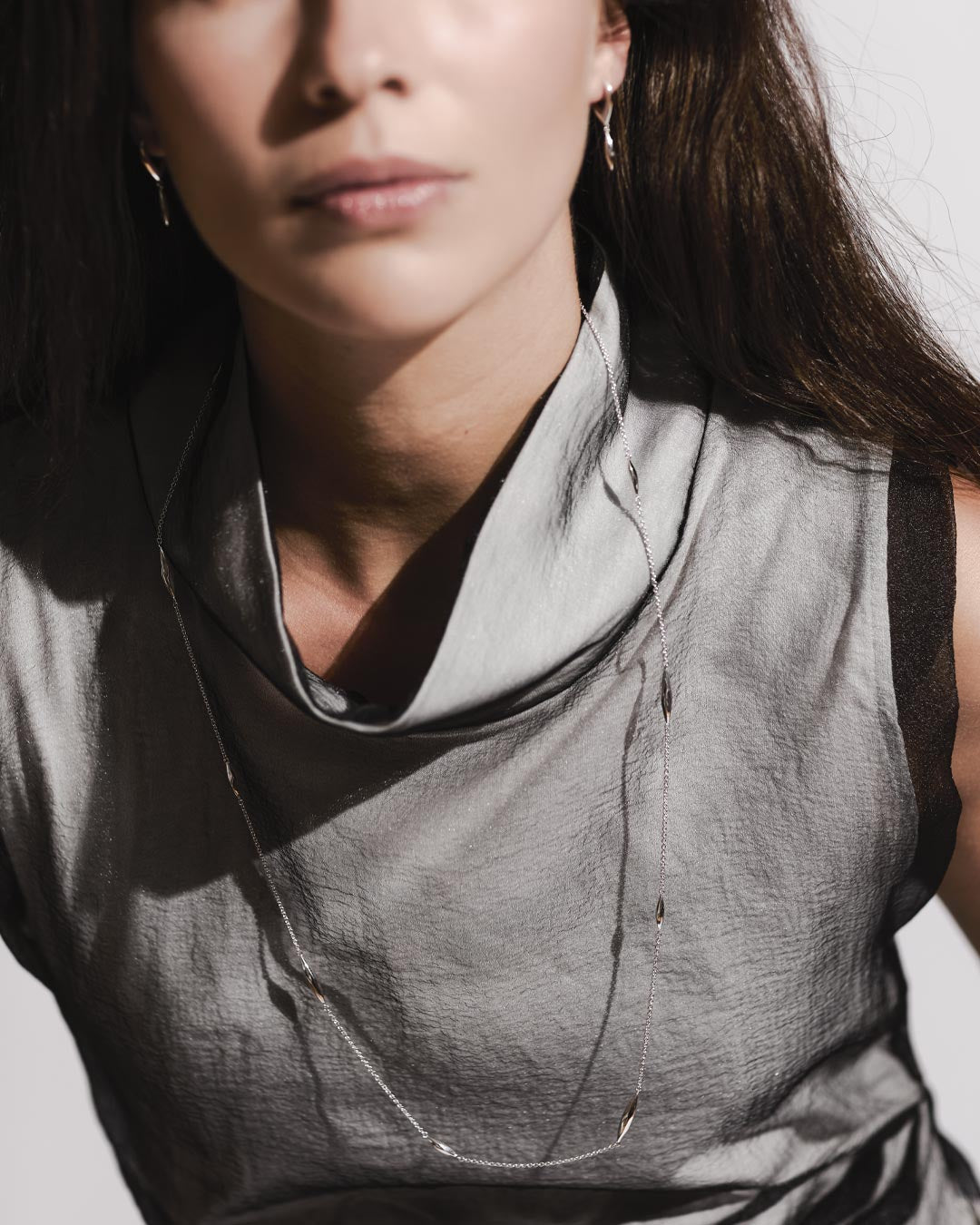 Kit Heath | Glint Tapered Hinged Hoop Earrings