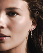 Kit Heath | Glint Tapered Hinged Hoop Earrings