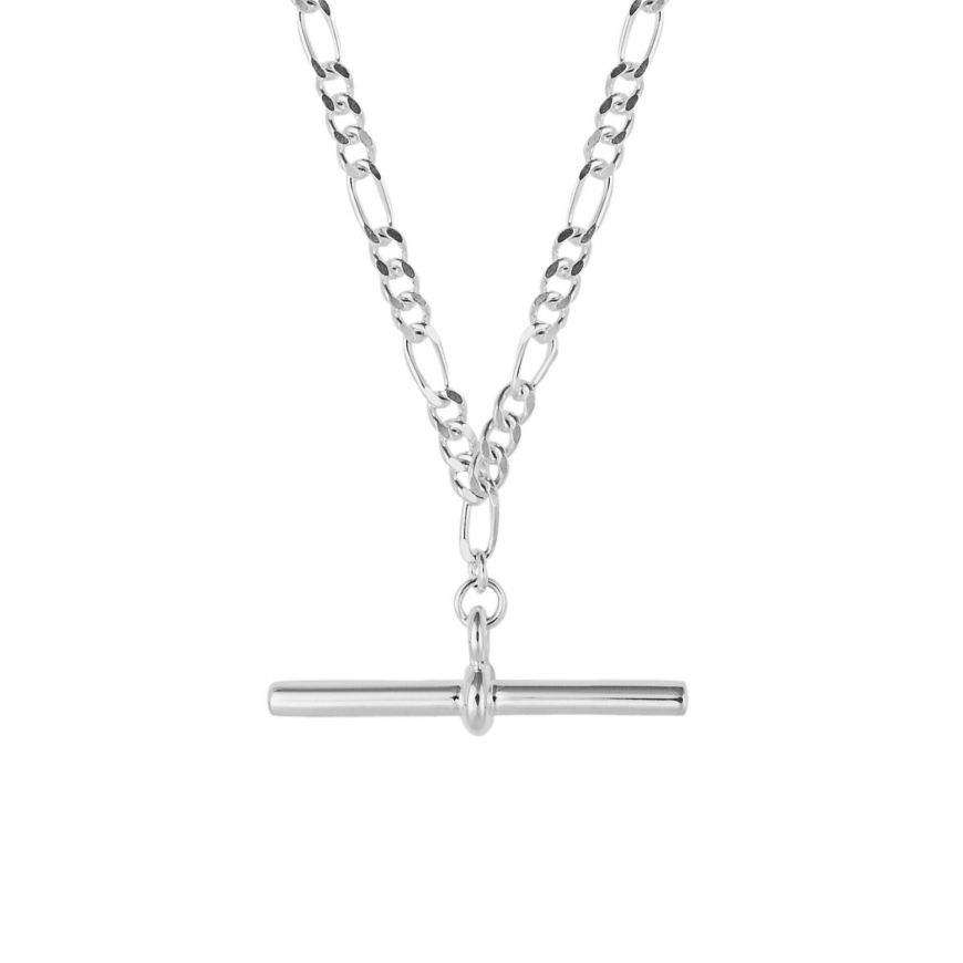 Penmans |  18" Sterling Silver T-Bar chain necklace