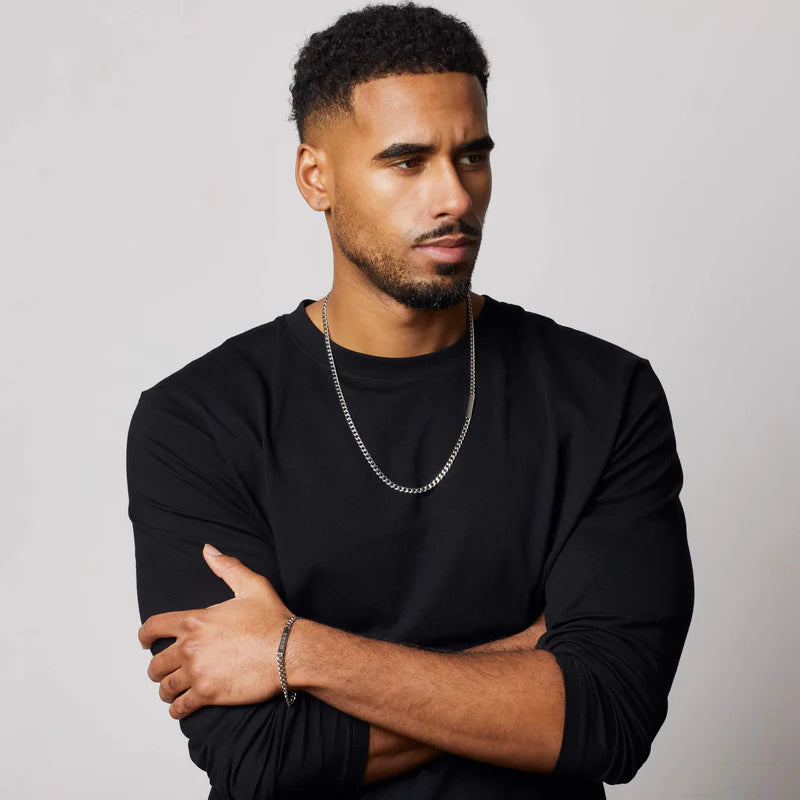 Fred Bennett | Engravable ID Steel Necklace