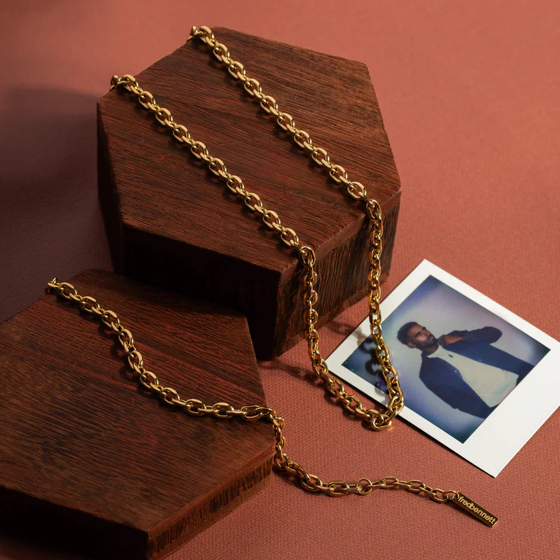 Fred Bennett | Cable Link Plated Necklace