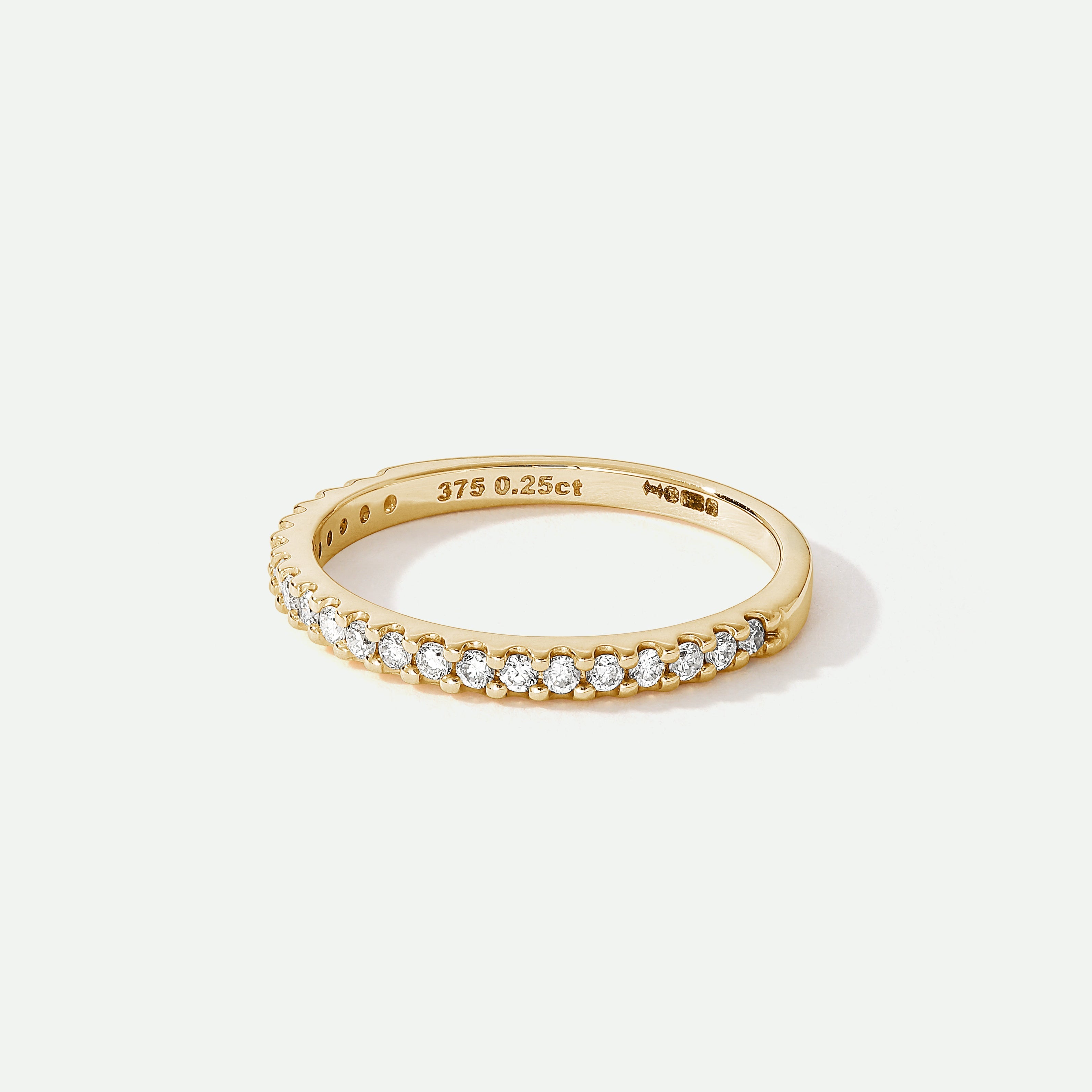Creative Brilliance | Odette 9ct Yellow Gold 0.25ct tw Lab Grown Diamond Ring