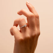 Creative Brilliance | Olivia 9ct White Gold 0.45ct tw Lab Grown Diamond Ring