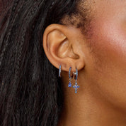 Bijoux De Mimi | Ottillie Raindrop Silver Huggie Earring