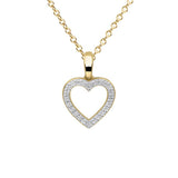 Diamonfire |  Gold Plated Heart Necklace