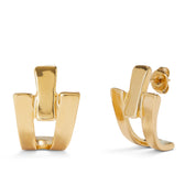 UNO De 50 | Gold plate Statement Stud