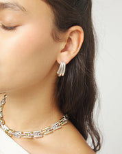 UNO de 50 | Elongated Organic Earrings