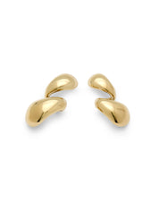 UNO De 50 | Essentia Chunky Gold-Plated Double Teardrop Earrings