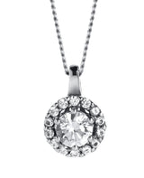 B&N 0.66ct Halo Lab Grown Diamond Pendant