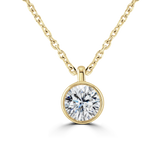 B & N | 9ct Yellow Gold Lab Grown Diamond Pendant