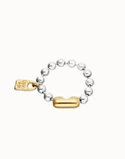 UNO de 50 | Snowflake Two Tone Bracelet