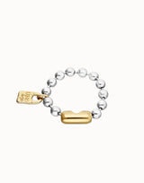 UNO de 50 | Snowflake Two Tone Bracelet