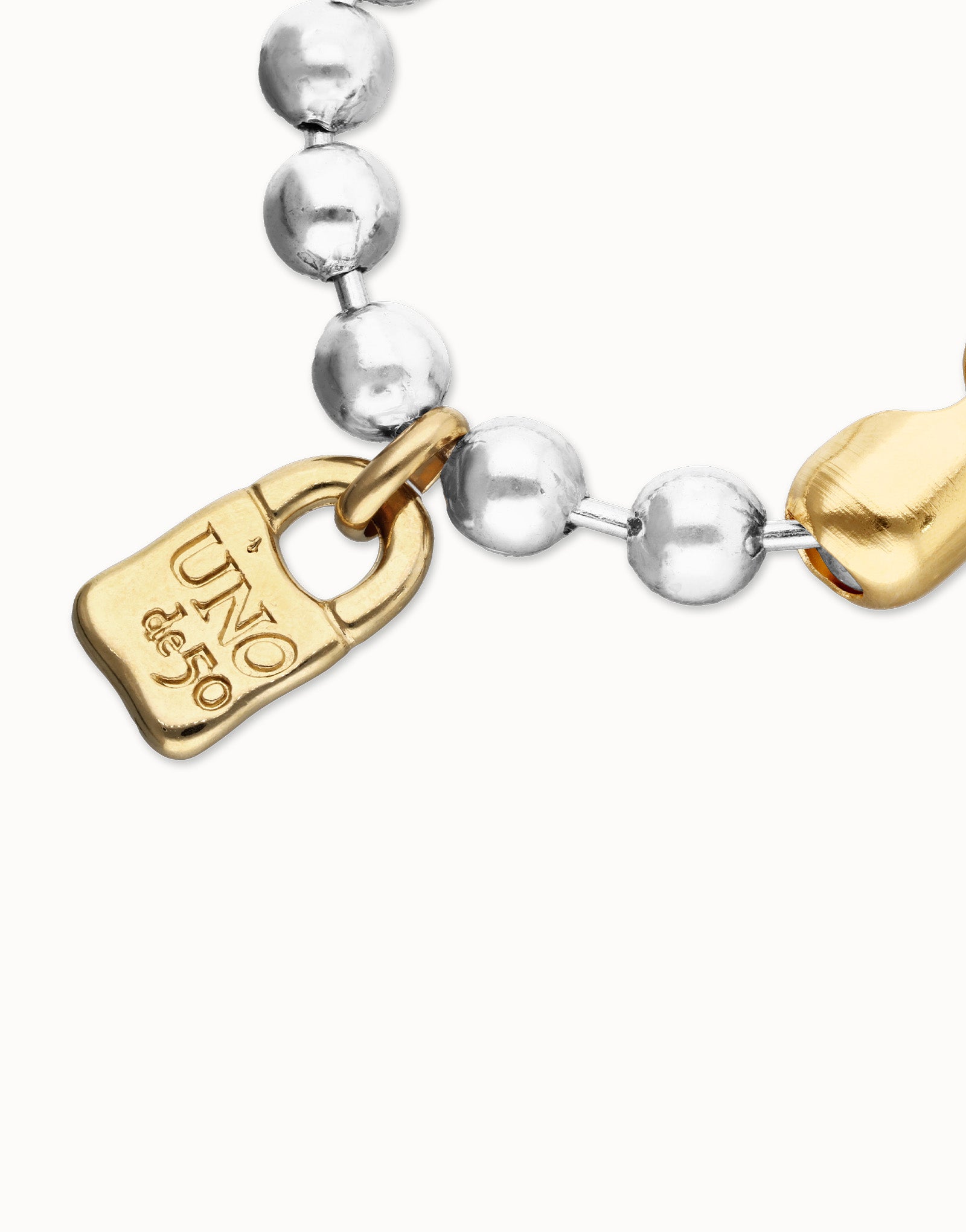 UNO de 50 | Snowflake Two Tone Bracelet