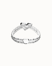 UNO de 50 | Double Elastic Bracelet with Heart