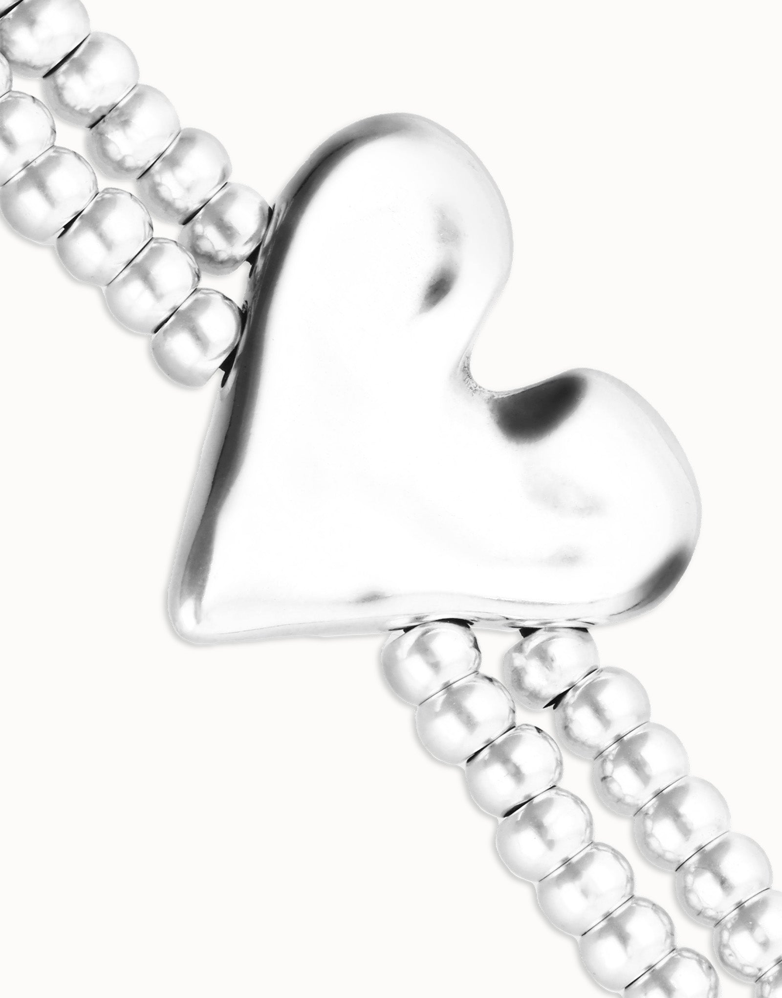 UNO de 50 | Double Elastic Bracelet with Heart