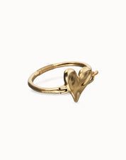 UNO de 50 | Feature Heart Gold Plate Bangle