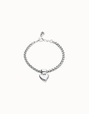 UNO de 50 | Chain Bracelet with Heart Charm