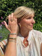 Anna Beck | Blue pearl stacking ring