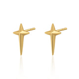 Scream Pretty |  Prairie Star Gold plated Stud Earrings