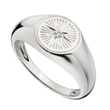 Penmans |  Diamond Cut & zirconia Signet Ring