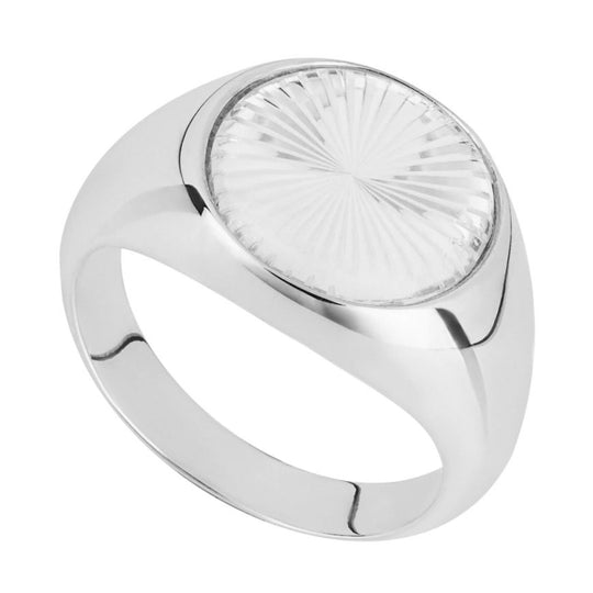 Penmans |  Diamond Cut glass Signet Ring